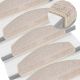 Maty na schody 10 szt. 65x24x4 cm Taupe Półokrągłe Duże