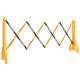Składana barierka drogowa, żółto-czarna, 250x38x96 cm