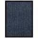 Wycieraczka, prążkowana, niebieska, 60x80 cm