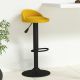 Krzesło barowe Żółty aksamit