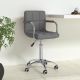 Obrotowe krzesło biurowe, jasnoszare, tapicerowane tkaniną