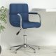 Obrotowe krzesło biurowe, niebieskie, tapicerowane tkaniną