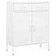 Szafka, biała, 80x35x101,5 cm, stalowa