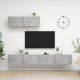 Szafki TV, 3 szt., szarość betonu, materiał drewnopochodny