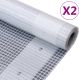 Plandeki Leno, 2 szt., 260 g/m², 3x3 m, białe