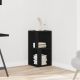 Szafka narożna, czarna, 33x33x67 cm, materiał drewnopochodny
