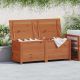 Ogrodowa skrzynia na poduszki, brązowa, 150x50x56 cm, jodłowa