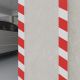 Ochraniacze ścienne, 6 szt., czerwono-białe, 50x20x2 cm, EVA