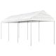Namiot ogrodowy z dachem, biały, 6,69x2,28x2,69 m, polietylen