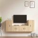 Zestaw 4 szafek telewizyjnych, dąb sonoma
