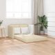 Sofa podłogowa 2-w-1, kremowa, 112x174x55 cm, tkanina