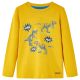 Koszulka dziecięca z długimi rękawami, ochra, 140