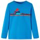 Koszulka dziecięca z długimi rękawami, kobalt, 116
