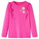 Koszulka dziecięca z długimi rękawami, ciemny róż, 116