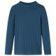 Koszulka dziecięca z długimi rękawami, prążkowana dzianina, granat 104
