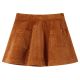 Spódniczka dziecięca z kieszeniami, sztruksowa, koniakowa, 104