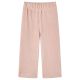 Spodnie dziecięce, sztruksowe, jasnoróżowe, 116