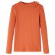Koszulka dziecięca z długimi rękawami, palony pomarańcz, 92