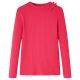 Koszulka dziecięca z długimi rękawami, jaskrawy róż, 128