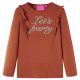 Koszulka dziecięca z długimi rękawami, koniakowa, 92