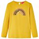 Koszulka dziecięca z długimi rękawami, ochra, 104