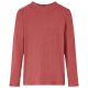 Koszulka dziecięca z długimi rękawami, półgolf, palona czerwień, 92
