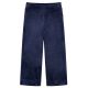 Spodnie dziecięce, aksamitne, ciemnoniebieskie, 128