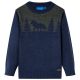 Sweter dziecięcy z dzianiny, granatowy, 104
