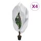 Kaptury ochronne z suwakiem, 4 szt., 70 g/m² 3,93x3,5 m