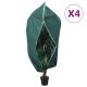 Kaptury ochronne z suwakiem, 4 szt., 70 g/m², 3,14x2,5 m