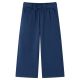 Spodnie dziecięce z szerokimi nogawkami, granatowe, 128