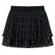 Spódniczka dziecięca z warstwową falbaną, czarna, 116
