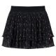 Spódniczka dziecięca z warstwową falbaną, czarna, 128