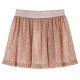 Spódniczka dziecięca z brokatem, subtelny róż, 128