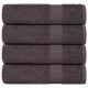 Ręczniki kąpielowe, 4 szt., FROGN, antracyt, 100x150 cm, bawełna 100%