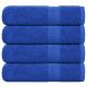 Ręczniki kąpielowe, 4 szt., FROGN, niebieskie, 100x150 cm, bawełna