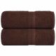 Ręczniki dla gości, 2 szt., FROGN, brązowe, 30x50 cm, bawełna 100%