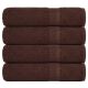 Ręczniki kąpielowe, 4 szt., FROGN, brązowe, 70x140 cm, bawełna 100%