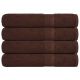 Ręczniki do sauny, 4 szt., FROGN, brązowe, 80x200 cm, bawełna 100%