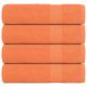 Ręczniki do rąk, 4 szt., pomarańczowe, 50x100 cm, bawełna 100%