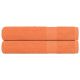 Ręczniki, 2 szt., pomarańczowe, 100x200 cm, bawełna 100%