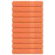 Ręczniki, 10 szt., pomarańczowe, 100x200 cm, bawełna 100%