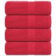 Ręczniki, 4 szt., FROGN, czerwone, 30x30 cm, 100% bawełna