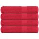 Ręczniki do sauny, 4 szt., FROGN, czerwone, 80x200 cm, bawełna 100%