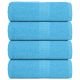 Ręczniki, 4 szt., FROGN, turkusowe, 30x30 cm, 100% bawełna