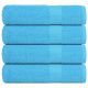 Ręczniki kąpielowe, 4 szt., FROGN, turkusowe, 100x150 cm, bawełna 100%
