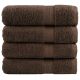 Ręczniki premium SOLUND, 4 szt., brązowe, 70x140 cm
