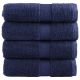 Ręczniczki premium SOLUND, 4 szt., granatowe, 30x50 cm