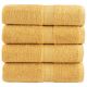 Ręczniki toaletowe Premium SOLUND 4 szt., złote, 30x30 cm, 600 gsm