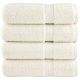 Ręczniki premium SOLUND, 4 szt., kremowe, 70x140 cm, 600 g/cm²